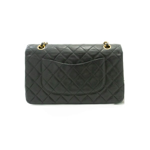 Chanel Double flap Leather Black Bag