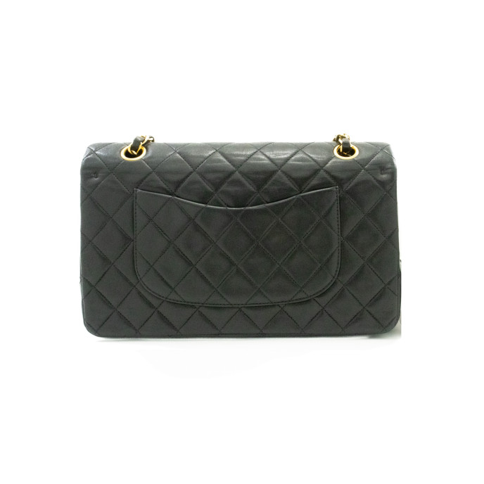 Chanel Double flap Leather Black Bag