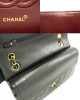 Chanel Double flap Leather Black Bag