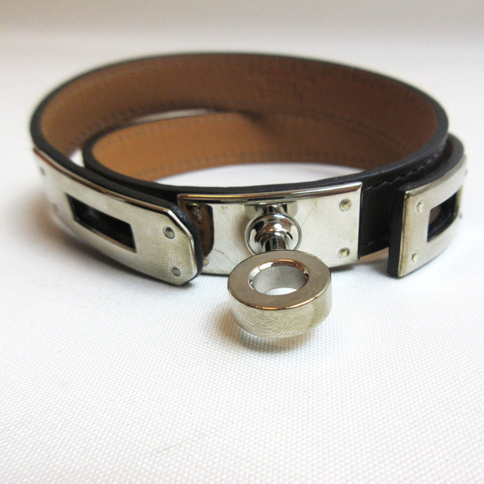 Hermes Kelly Black Bracelet