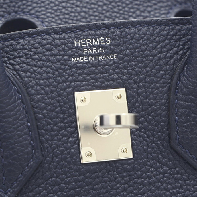 Hermes Birkin 25 Navy Bag