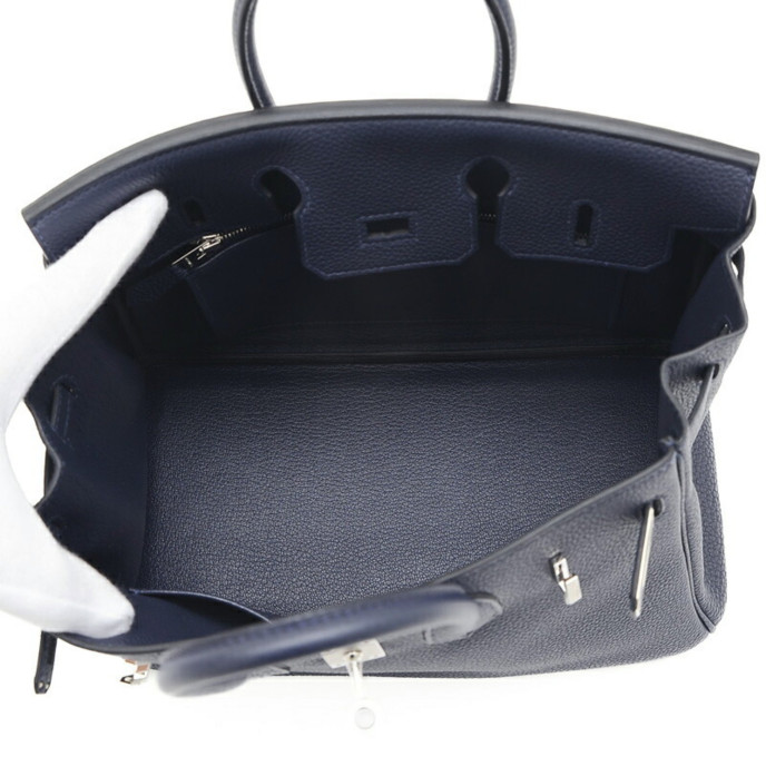 Hermes Birkin 25 Navy Bag