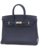 Hermes Birkin 25 Navy Bag