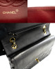 Chanel Double flap Leather Black Bag For Women's