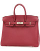 Hermes Birkin 25 Red Bag