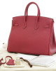 Hermes Birkin 25 Red Bag