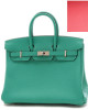 Hermes Birkin 25 Green Bag