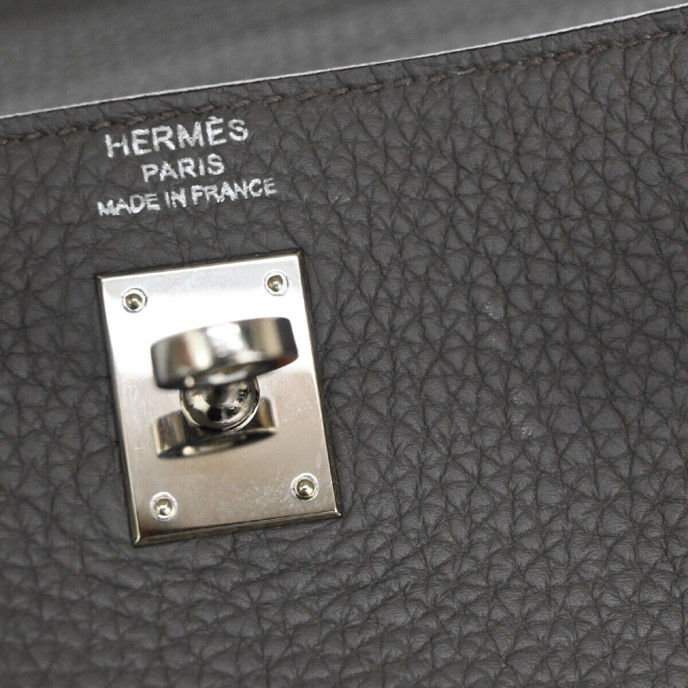 Hermes Kelly 25 Grey Bag