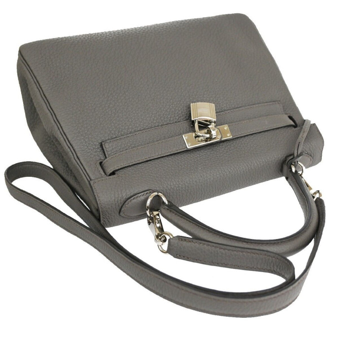 Hermes Kelly 25 Grey Bag