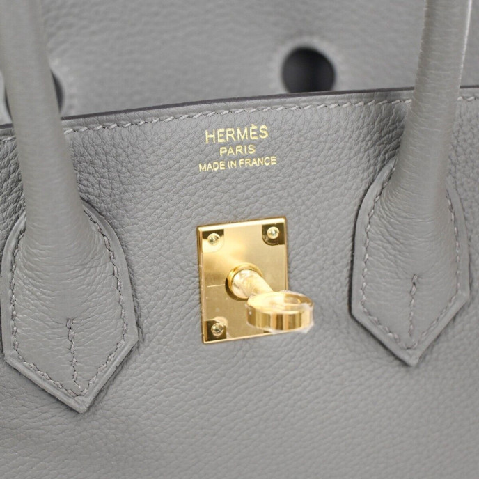 Hermes Birkin 25 Grey Bag