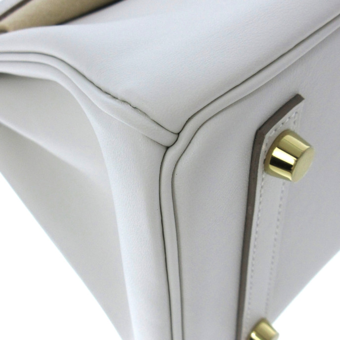 Hermes Birkin 25 White Bag