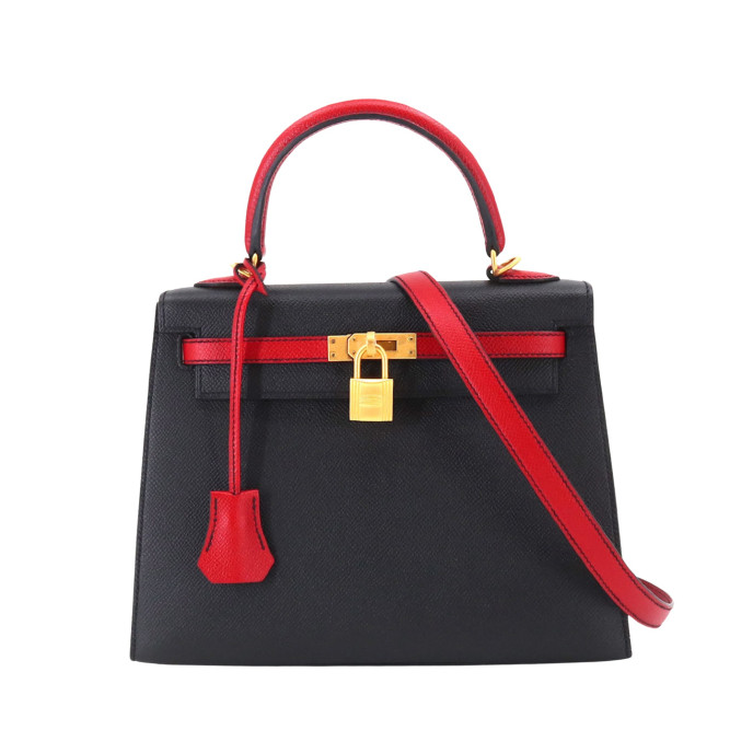 Hermes Kelly 25 Black Bag