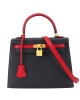 Hermes Kelly 25 Black Bag