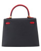 Hermes Kelly 25 Black Bag