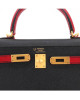 Hermes Kelly 25 Black Bag