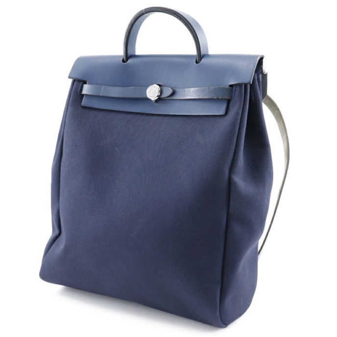 Hermes Herbag Navy Bag