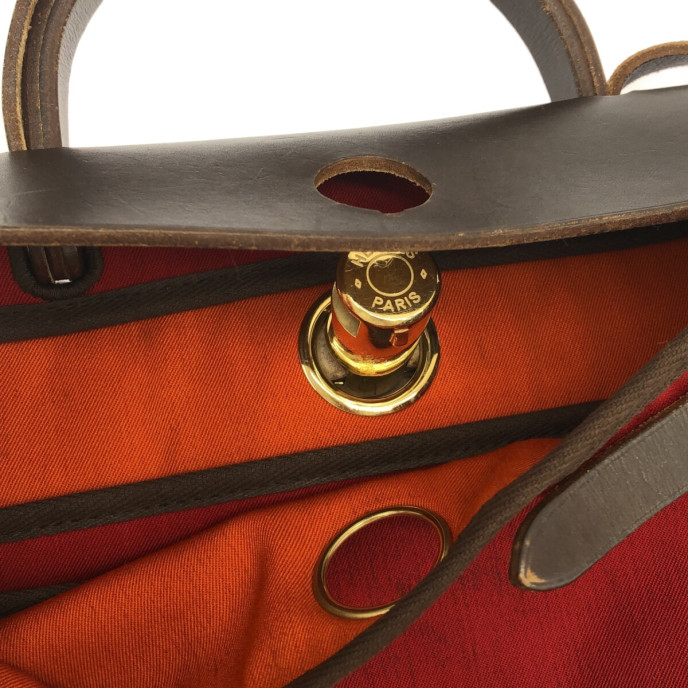 Hermes Herbag Red Bag