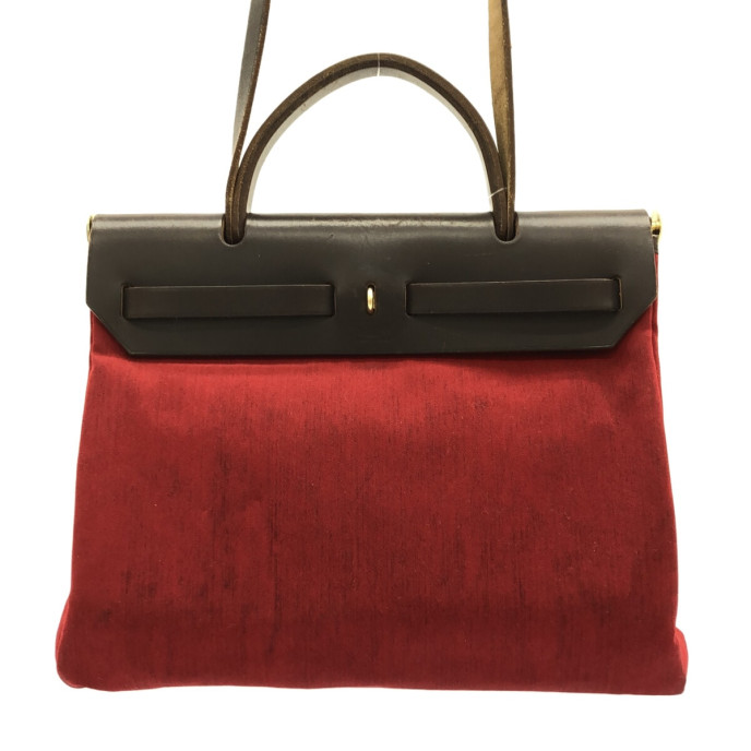 Hermes Herbag Red Bag