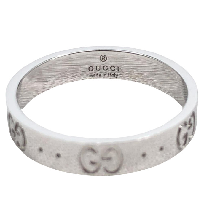 Gucci Icon White Gold Ring