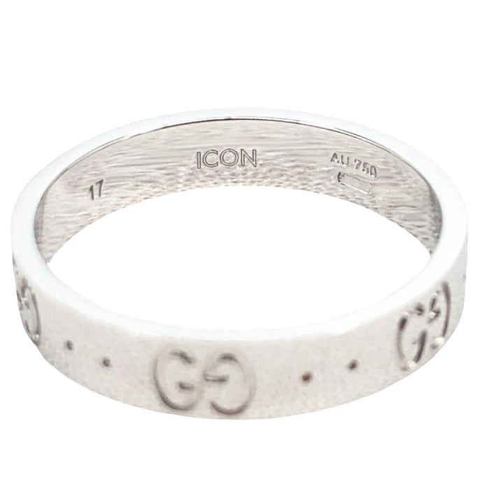 Gucci Icon White Gold Ring