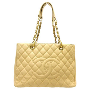 Chanel GST (Grand shopping Tote) Beige Bag