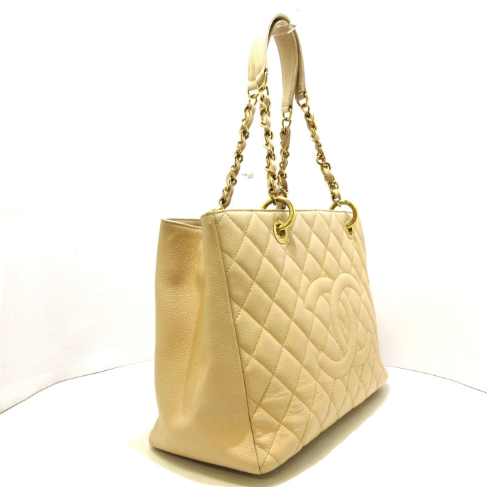 Chanel GST (Grand shopping Tote) Beige Bag