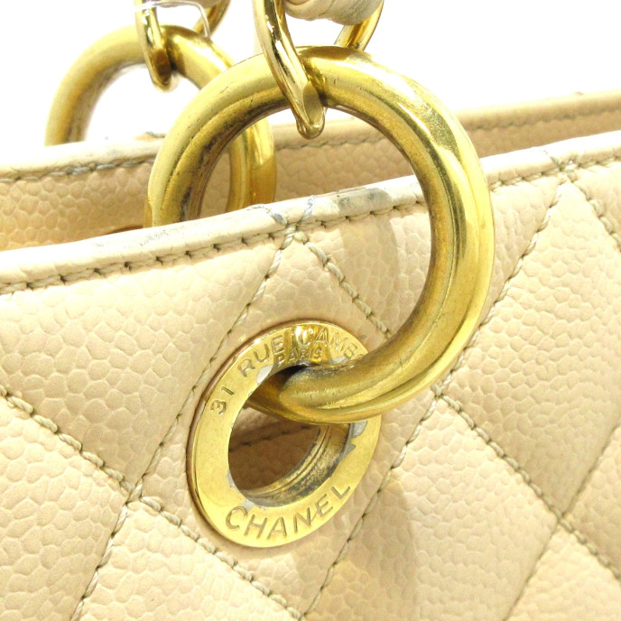 Chanel GST (Grand shopping Tote) Beige Bag