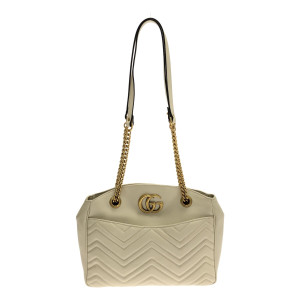 Gucci GG Marmont White Bag