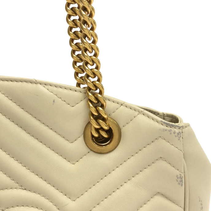 Gucci GG Marmont White Bag