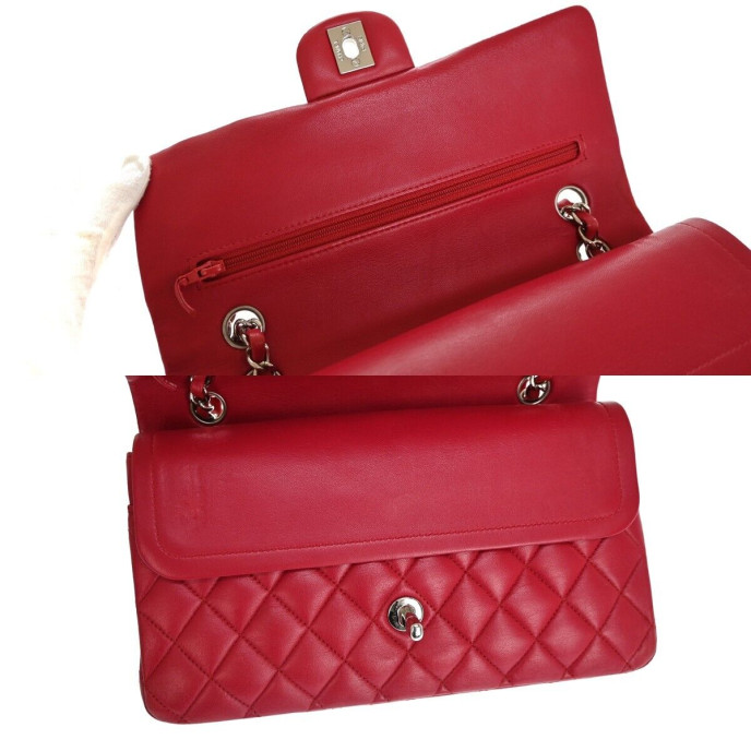 Chanel Double flap Shoulder Red Bag