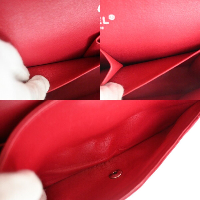 Chanel Double flap Shoulder Red Bag