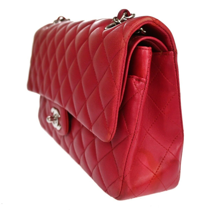 Chanel Double flap Shoulder Red Bag