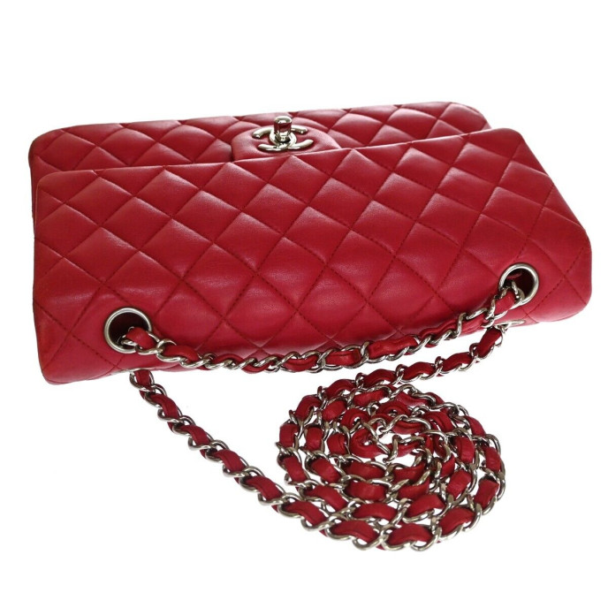 Chanel Double flap Shoulder Red Bag