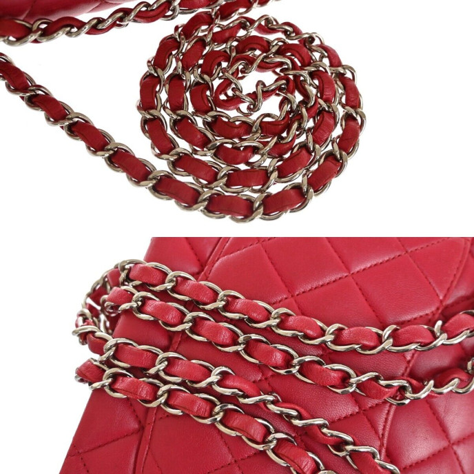 Chanel Double flap Shoulder Red Bag