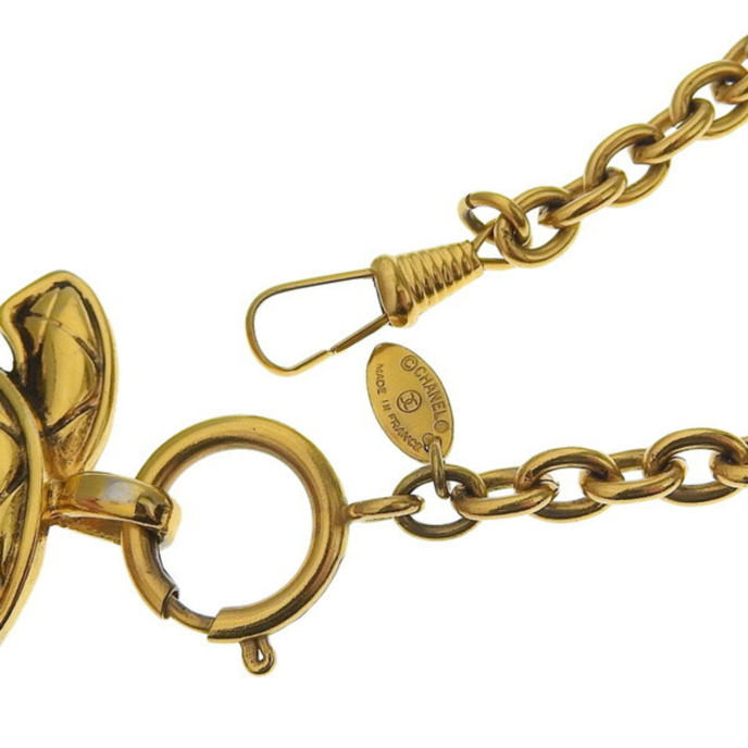 Chanel MatelassÃ© Gold Necklace