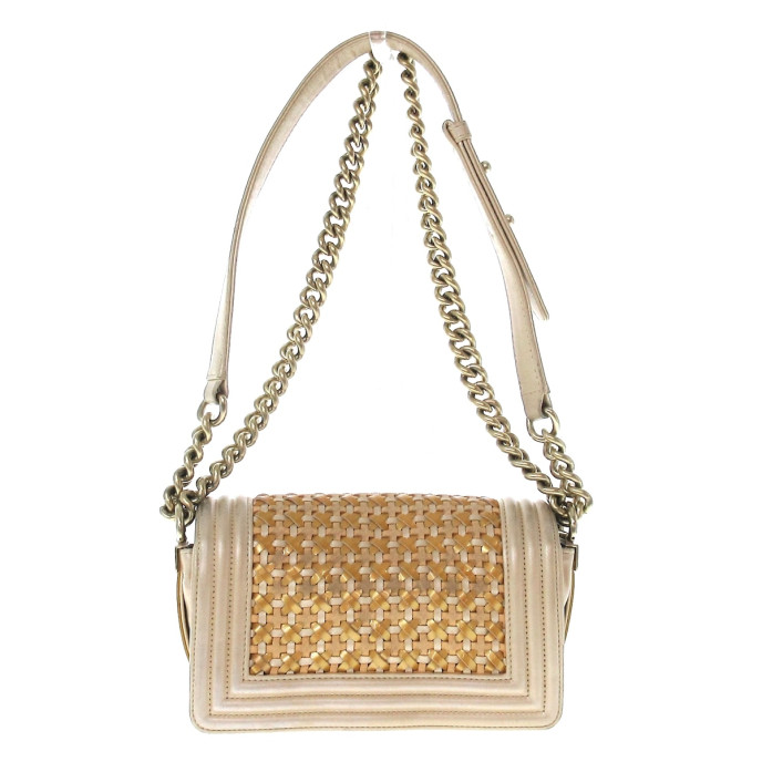 Chanel Boy Beige Bag