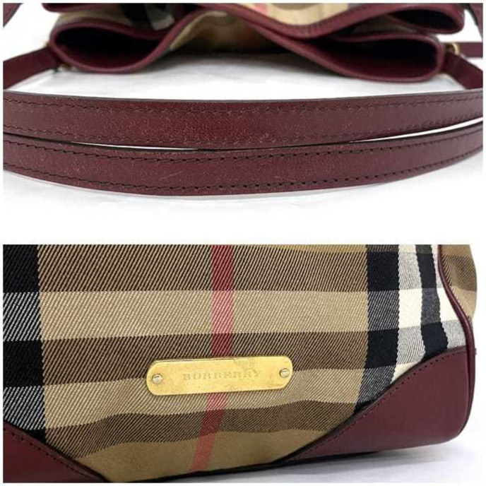 Burberry Nova Check Canvas Beige Bag