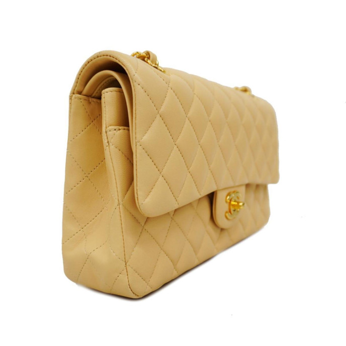 Chanel Double flap Beige Bag