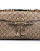 Gucci Bronze Guccissima Leather Emily Shoulder Bag