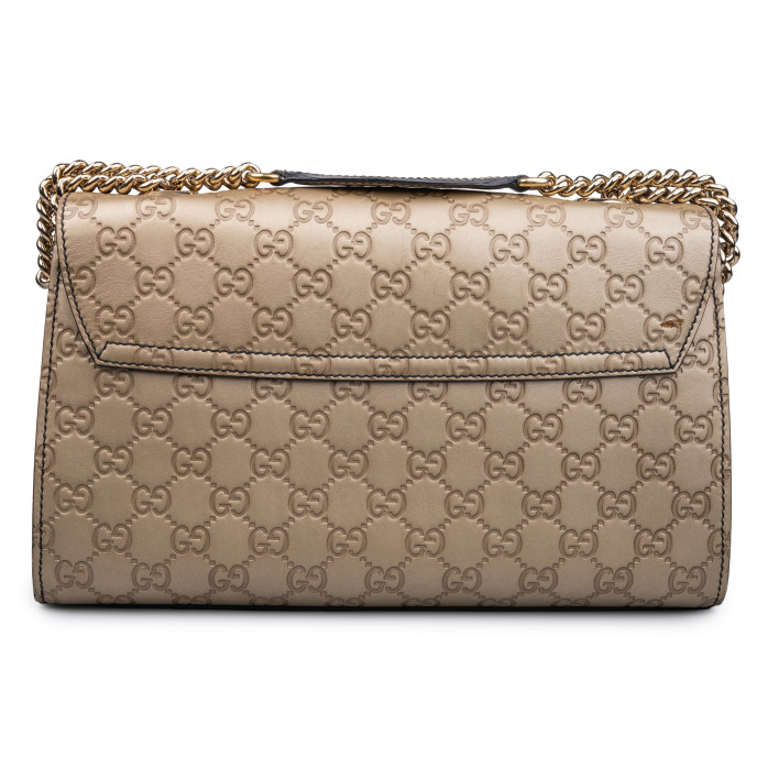 Gucci Bronze Guccissima Leather Emily Shoulder Bag