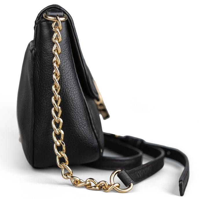 Michael Kors Black Leather Crossbody Bag