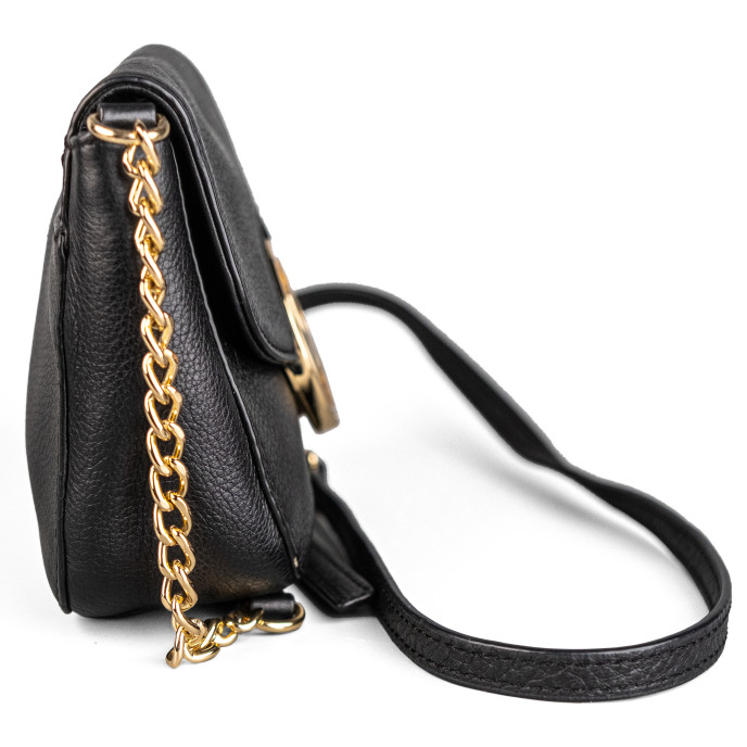 Michael Kors Black Leather Crossbody Bag