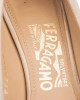 Salvatore Ferragamo Beige Suede Nina Metal Pumps Size 6