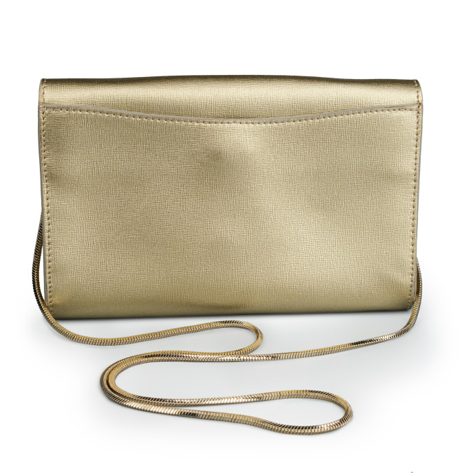 Furla Gold Leather Crossbody Bag