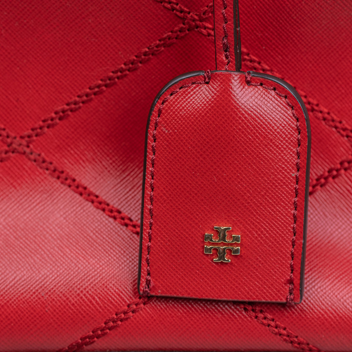 Tory Burch Red Leather Satchel