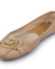 Michael by Michael Kors Beige Leather Ballet Flats Size 39