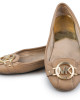 Michael by Michael Kors Beige Leather Ballet Flats Size 39