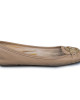 Michael by Michael Kors Beige Leather Ballet Flats Size 39