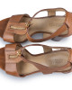 Michael by Michael Kors Tan Leather Zip Detail Sandals Size 6