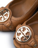 Tory Burch Tan Leather Amanda Wedges Size 39